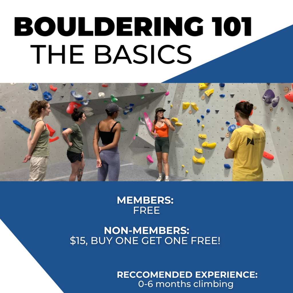 Beginner Climbing Programs at Iron City Boulders, Pittsburgh