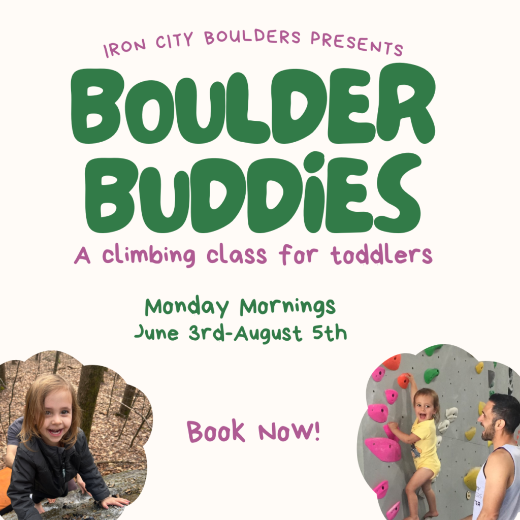 Boulders Buddies - ICB Climbing Classes for Toddlers - UPDATED HOURS